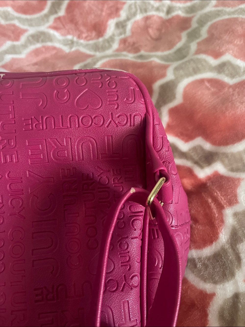 Juicy Couture Hot Pink Embossed Mini Backpack - Picture 5 of 7